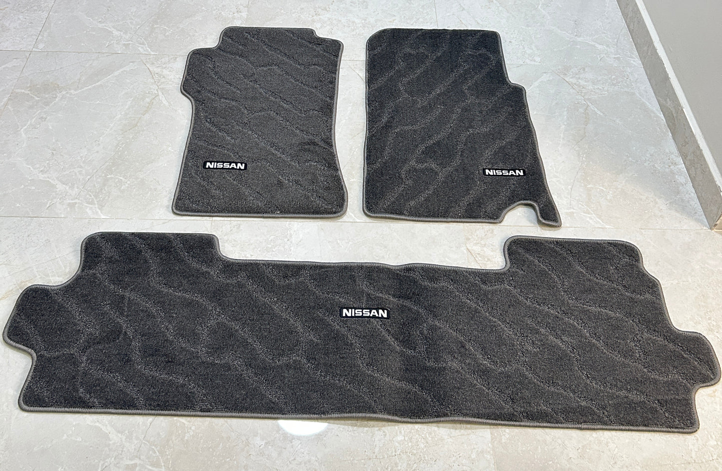 Nissan Patrol Y60 Grey Floor Mats with Nissan Logo