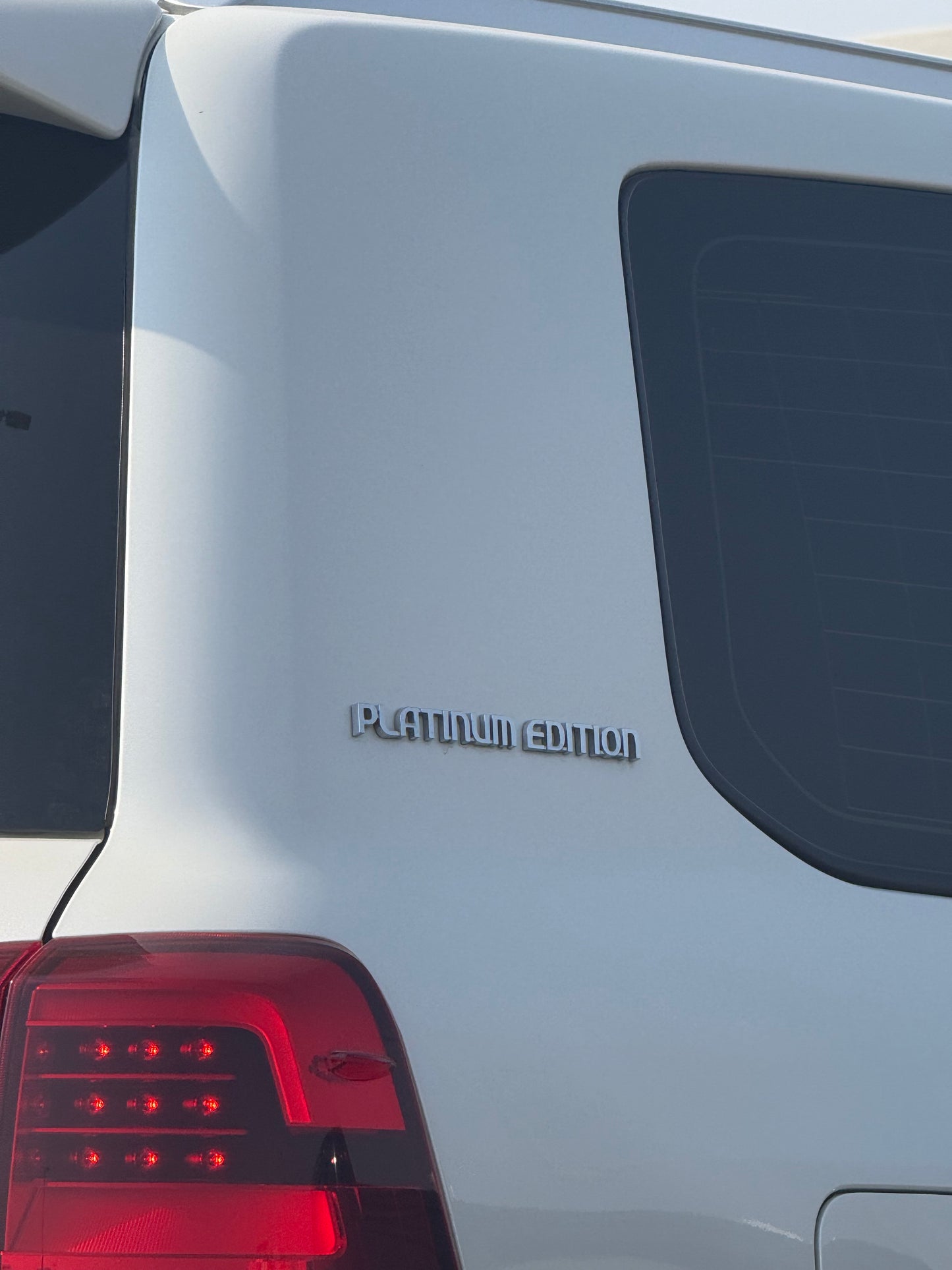 Platinum Edition Emblem Badge - Toyota Land Cruiser LC200