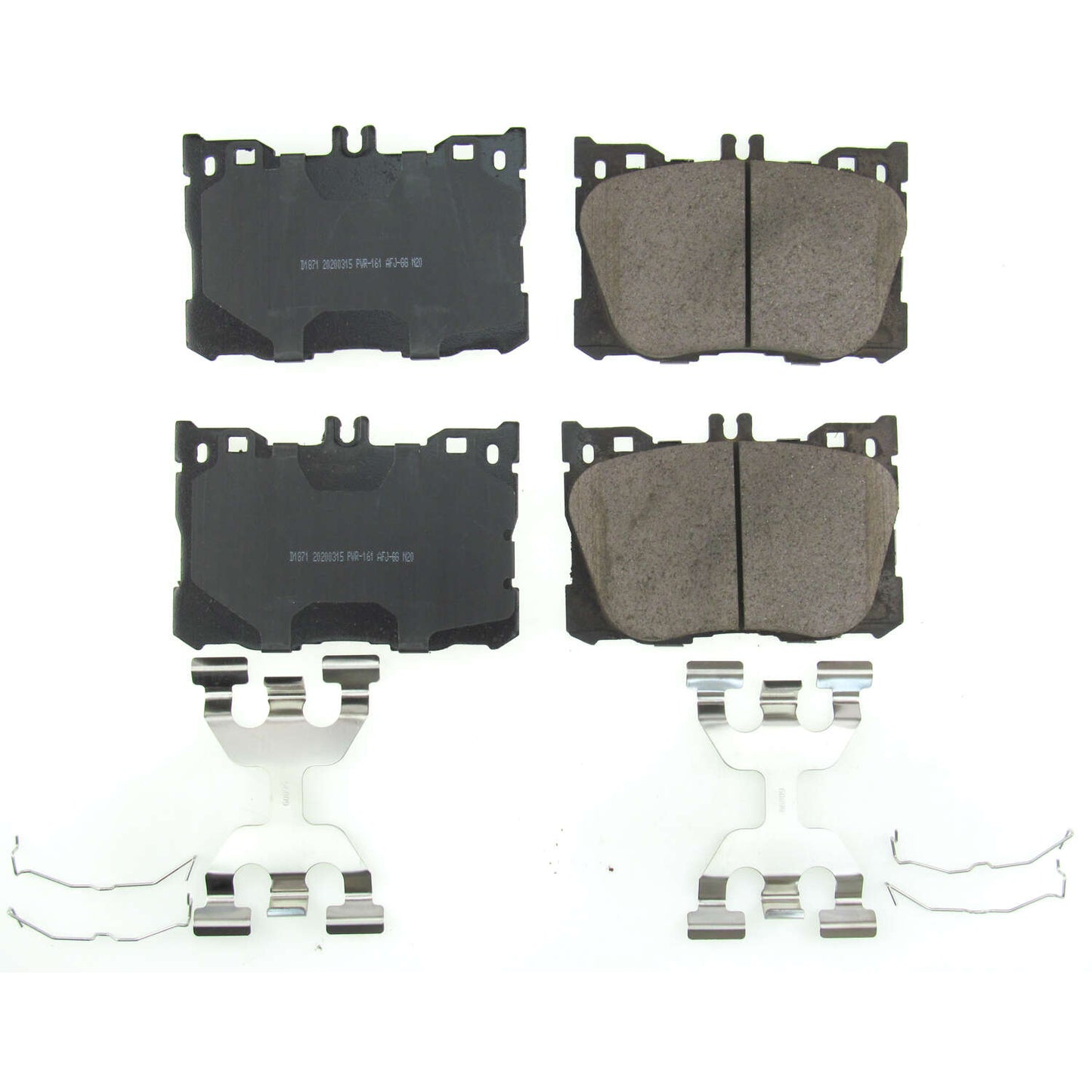 Mercedes C E GLC - Front Carbon Fiber Ceramic Brake Pads by PowerStop NextGen (C450 C43 CLS450 E300 E350 E43 GLC300 GLC350e GLC43 AMG) (NXE-1871)
