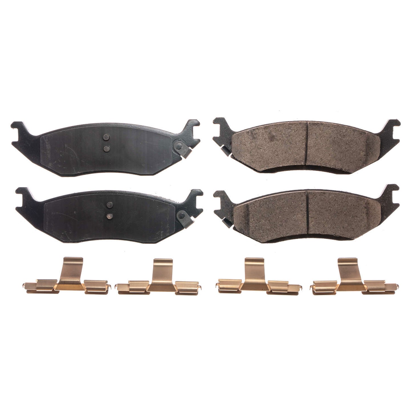 Dodge RAM 1500 Classic 2006 to 2023 - Rear Carbon Fiber Ceramic Brake Pads by PowerStop NextGen (Durango Jeep Wrangler J8) (NXT-898)