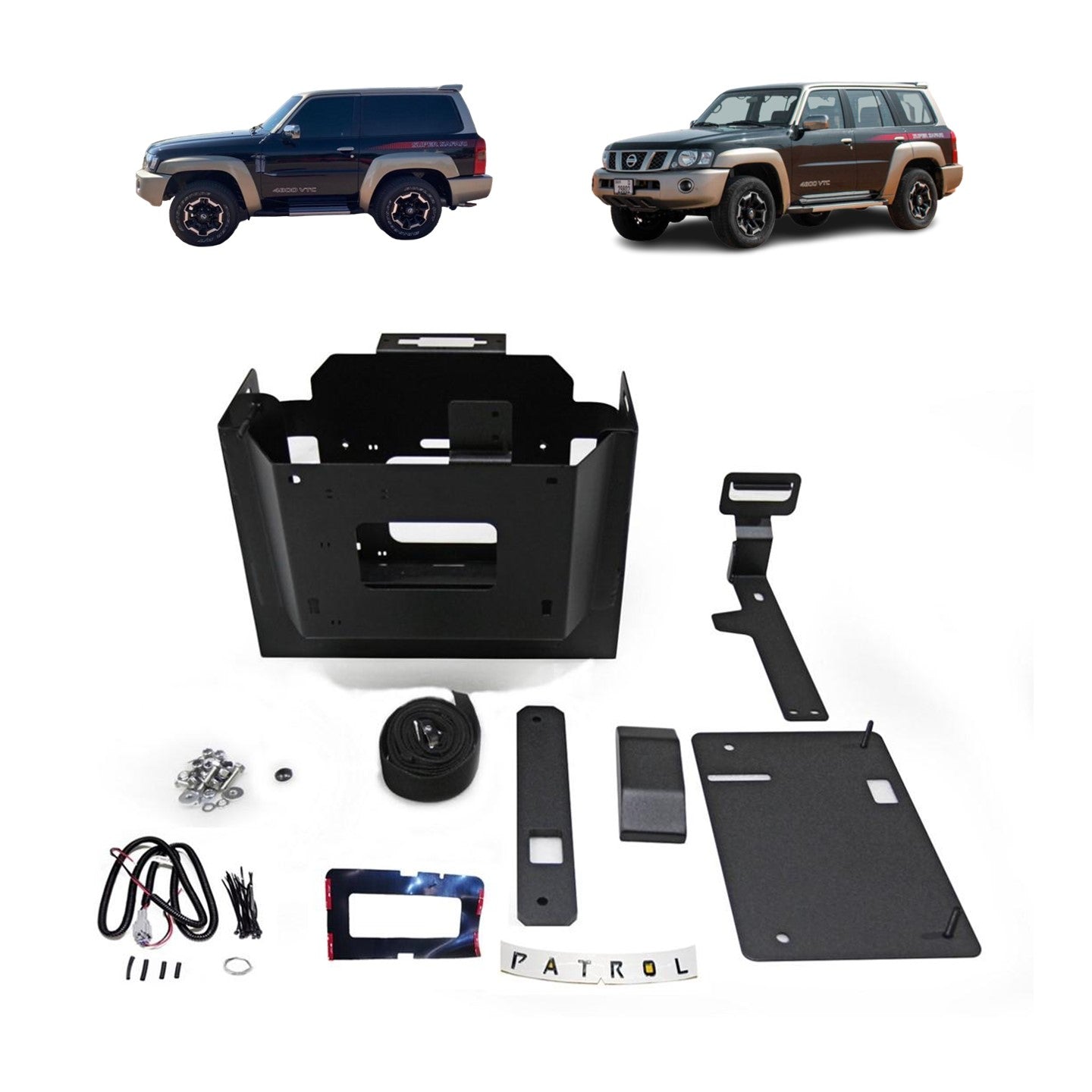Falcon Jerry Can Holder with door handle Nissan Patrol Y61 VTC GU