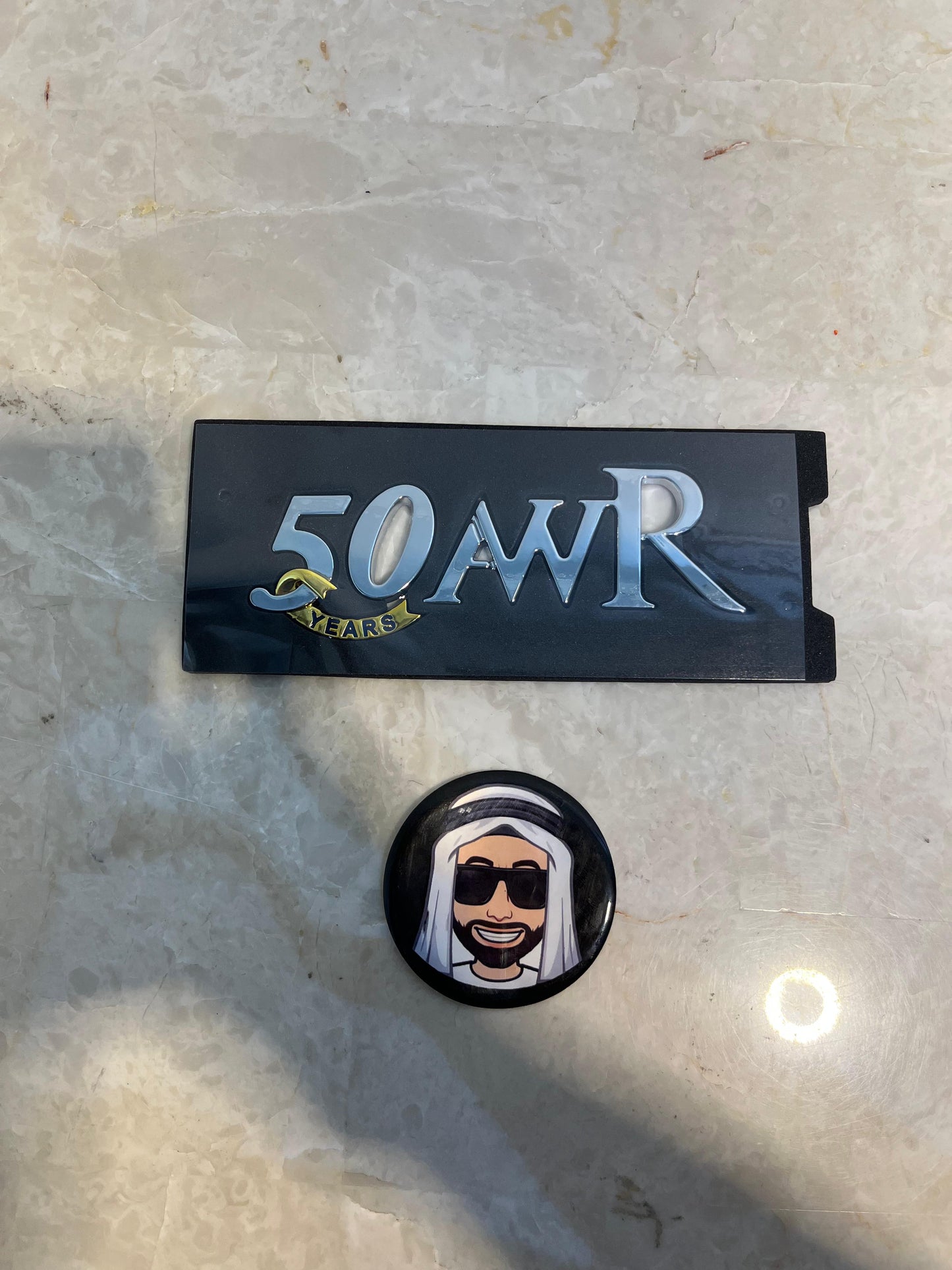 AWR 50 Emblem Badge - Nissan Patrol Y61 VTC GU Y62 Al Rostamani