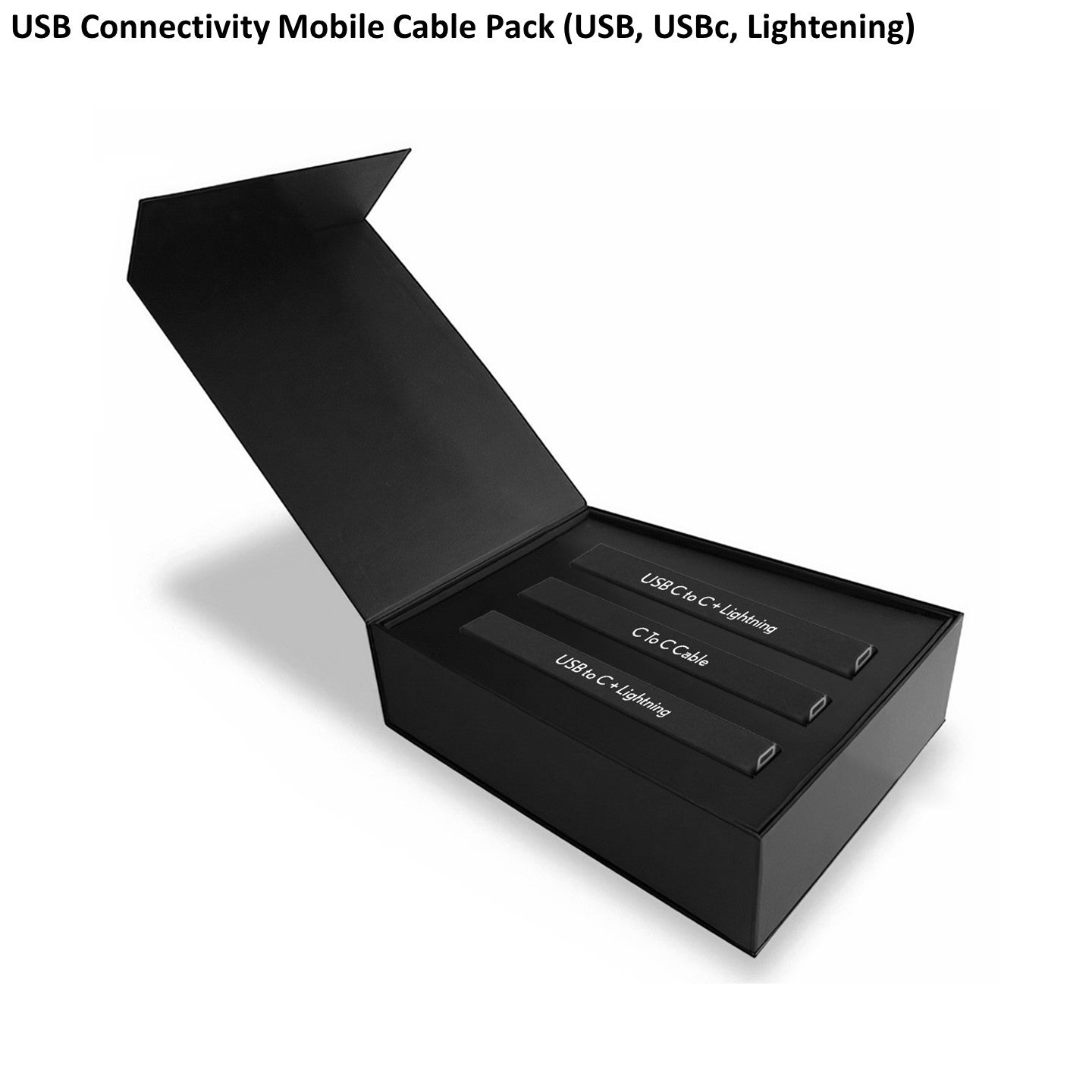 USB Connectivity Mobile Cable Pack (USB, USBc, Lightening)