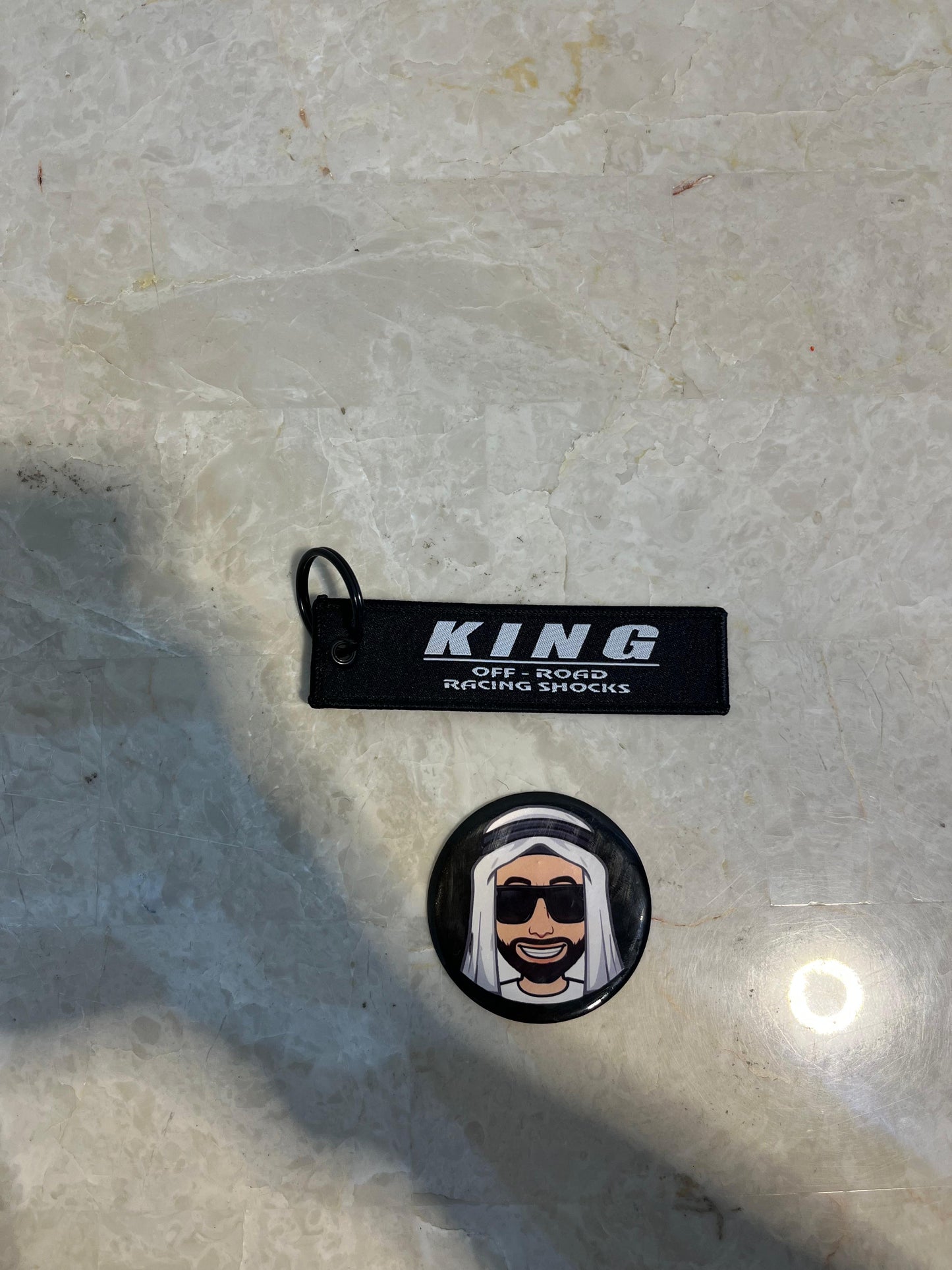 King Key Chain Black