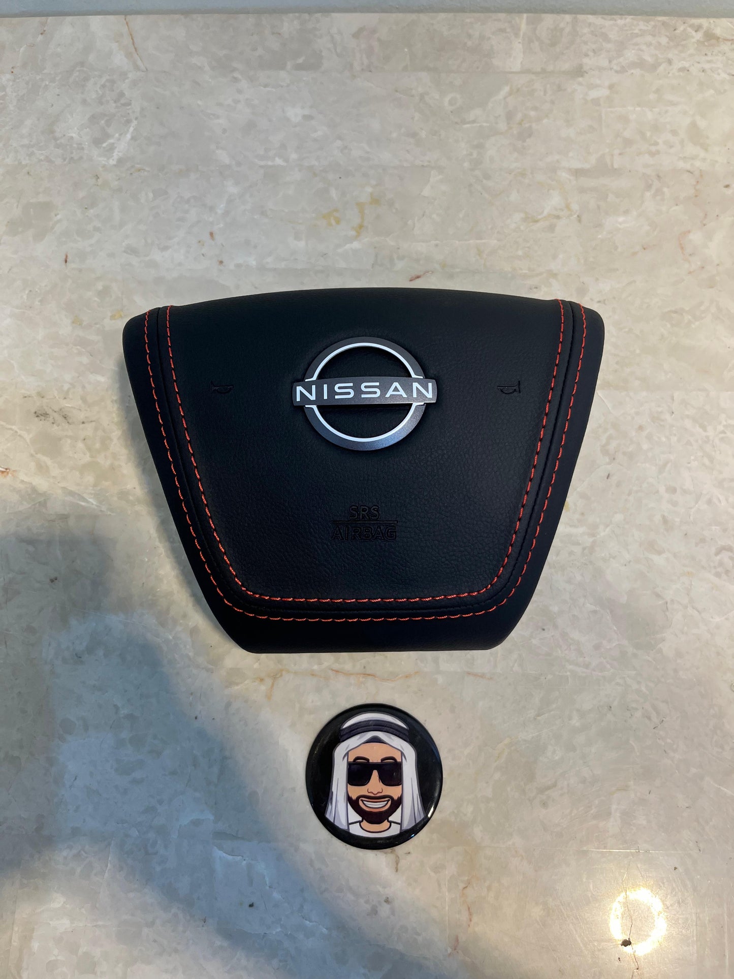 Y62 2010-2017 NISMO Black Airbag Cover - Nissan Patrol