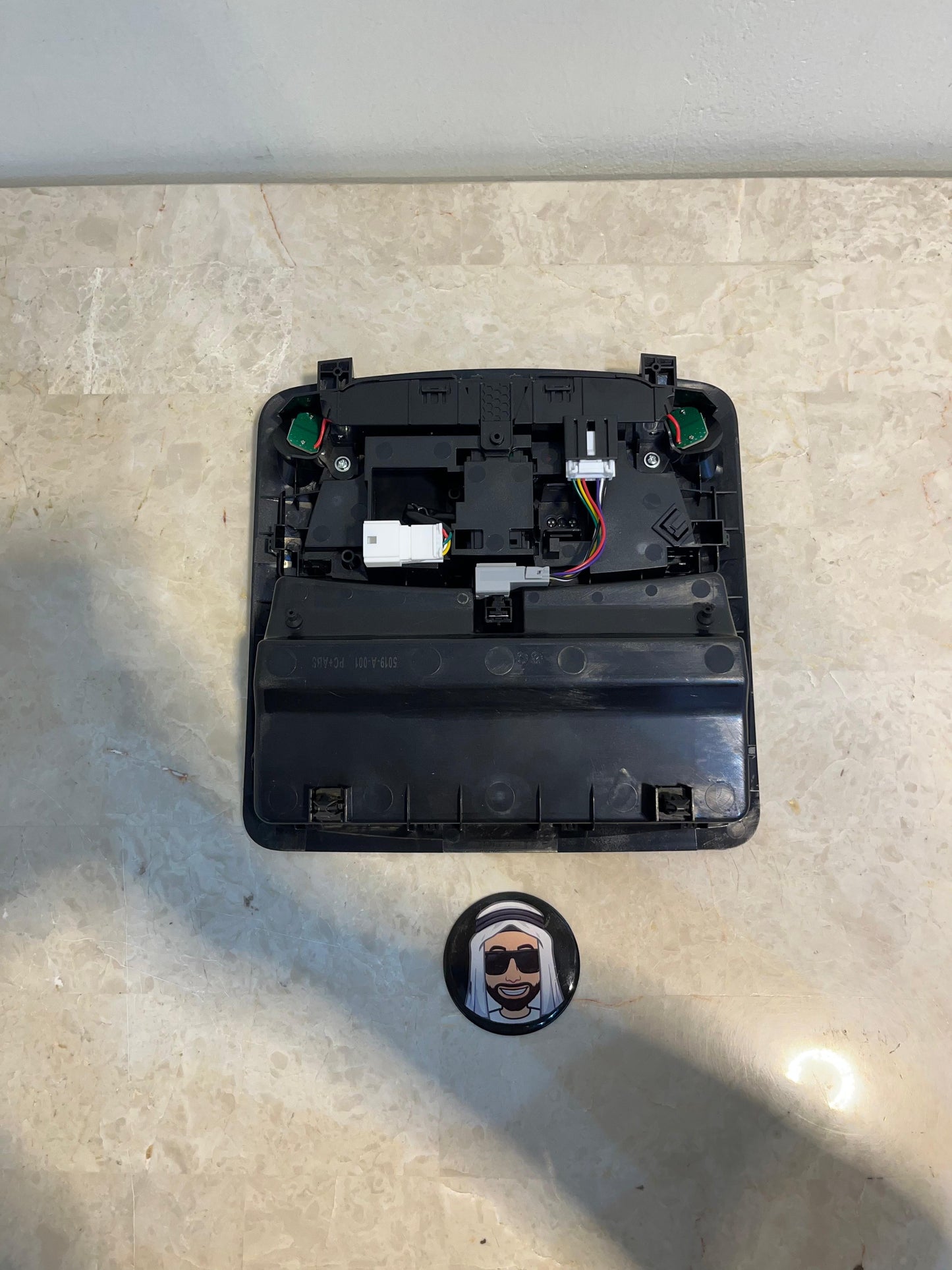 Y62 Black Dome Roof Light Set with Sunroof Switch - Nissan Patrol