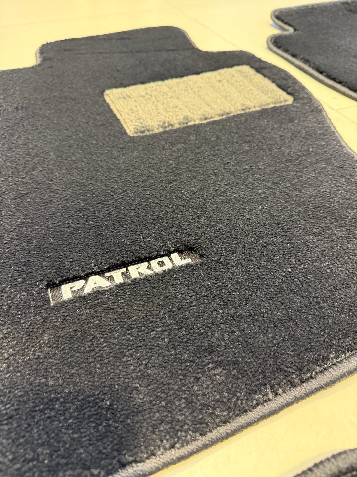 Black Floor Mats Nissan Patrol Y61 VTC GU (with PATROL Logo)