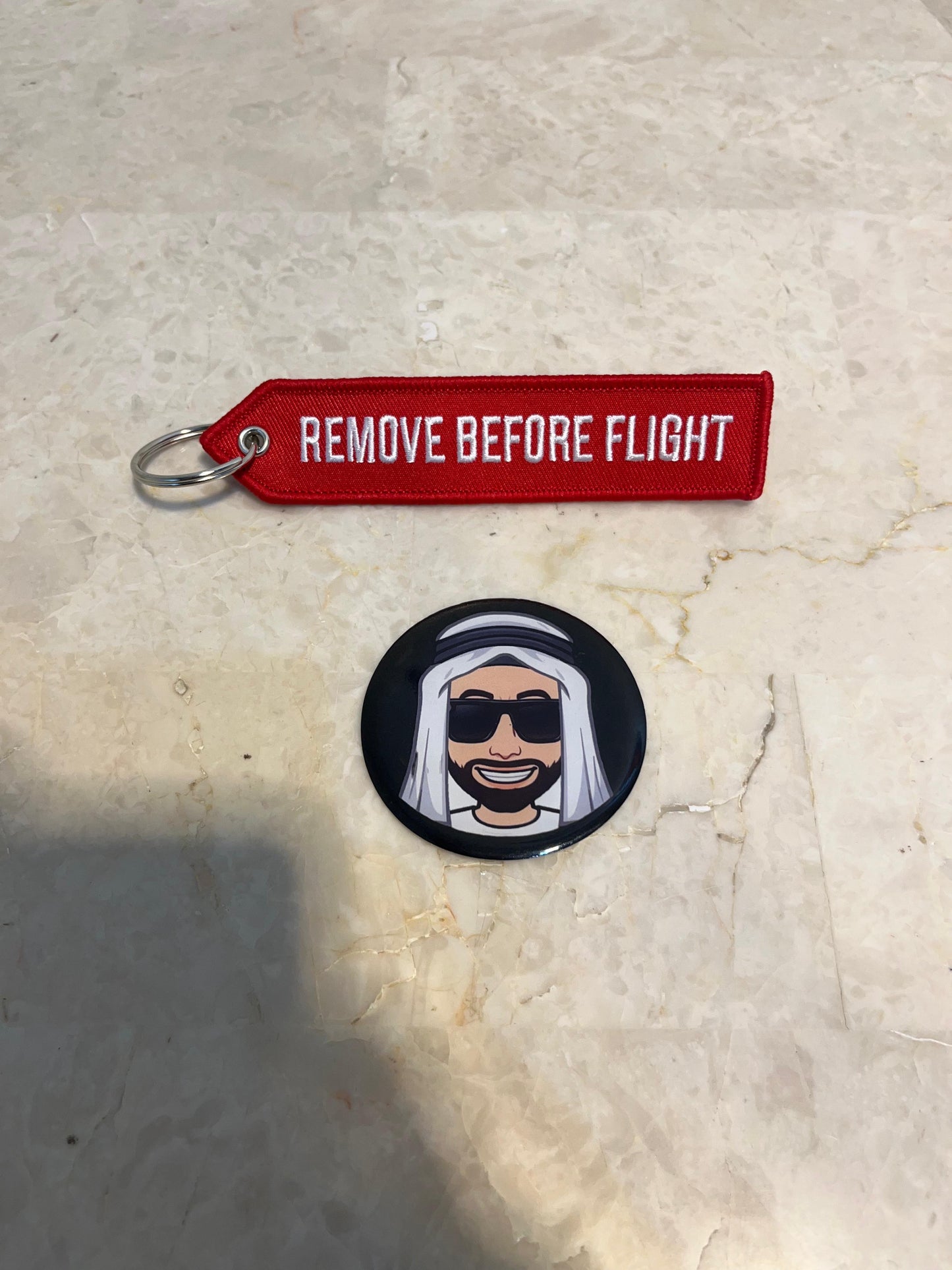 Remove Before Flight Key Chain - Red