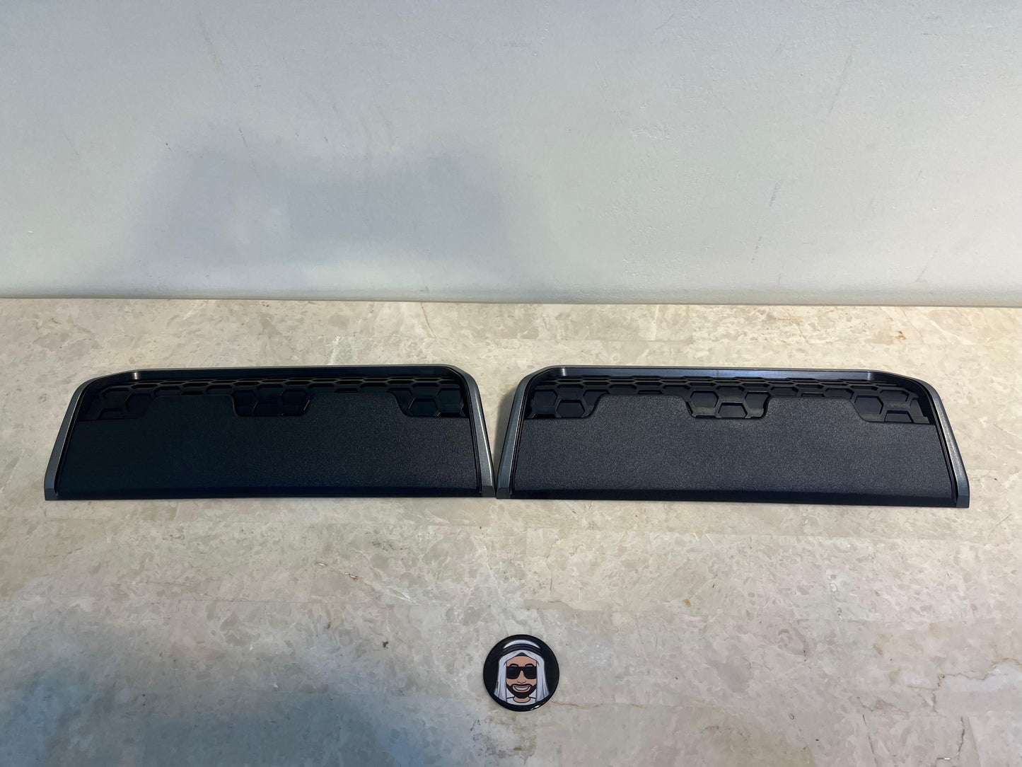 Al Ostoura Rear Bumper Diffuser Grey - Nissan Patrol Y61 GU VTC (2 pieces)