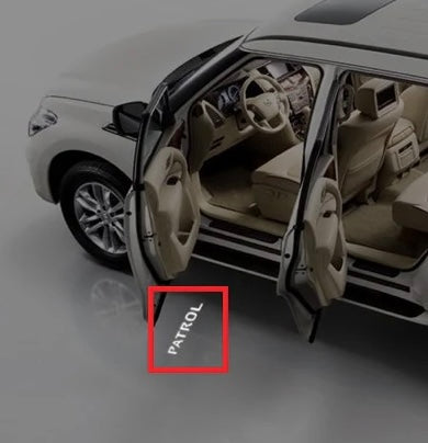 Y62 Door Courtesy Light Set with PATROL Logo (Nissan Patrol Y62)