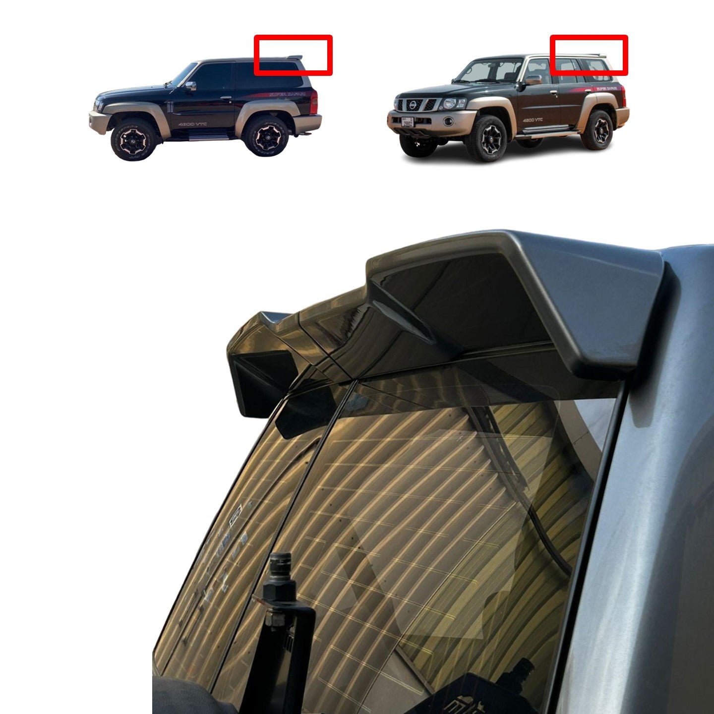 Falcon Rear Roof Spoiler Nissan Patrol Y61 VTC GU