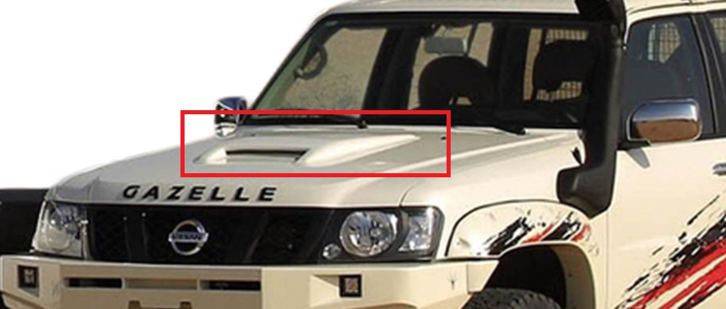 Gazelle X Hood Scoop - Nissan Patrol Y61 VTC GU