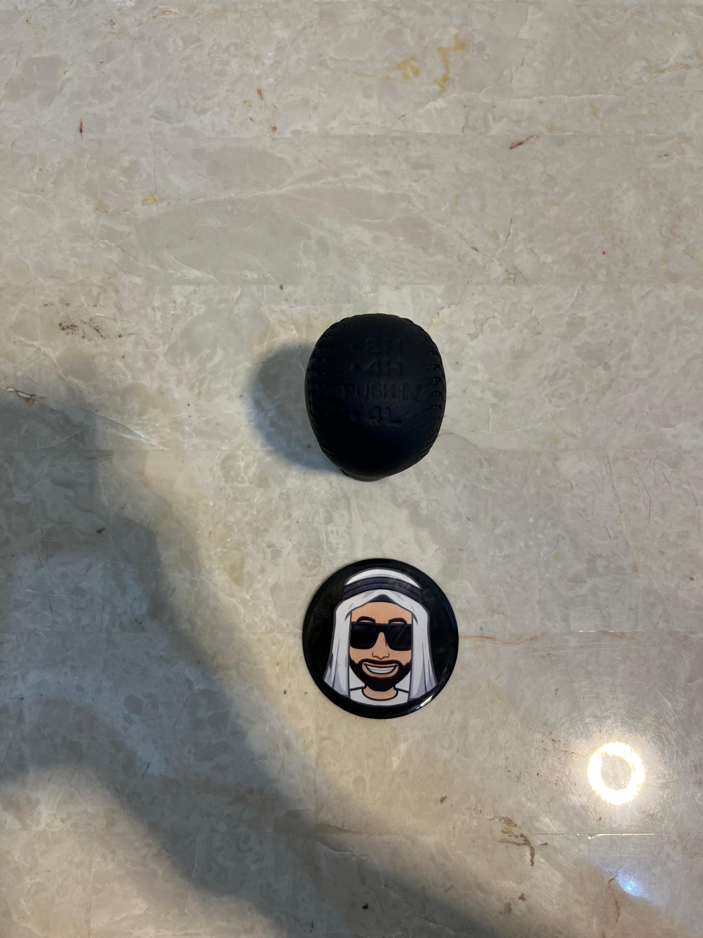 Black Double Gear Knob - Nissan Patrol Y61 GU VTC