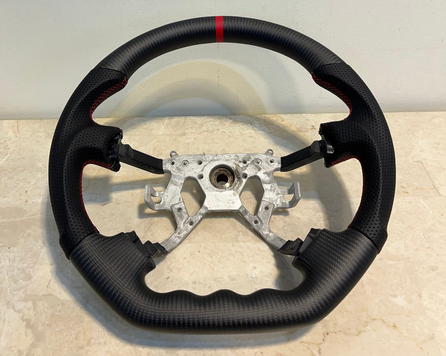 Matt Carbon Fiber Steering Wheel Nissan Patrol Y61 VTC GU