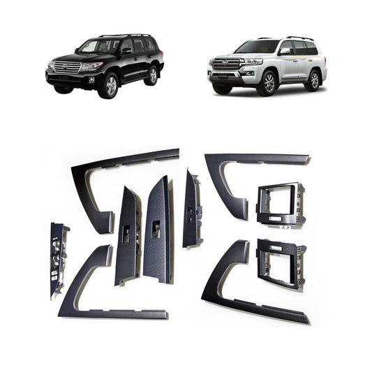 Carbon Fiber Kevlar Interior Dash Trim Kit for Toyota Land Cruiser LC200