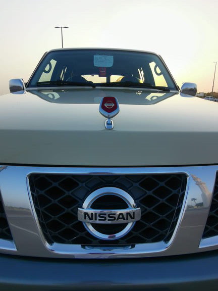 Y61 Front Hood Emblem Badge (Red) Ornament Nissan Patrol Y61 Super Safari VTC GU