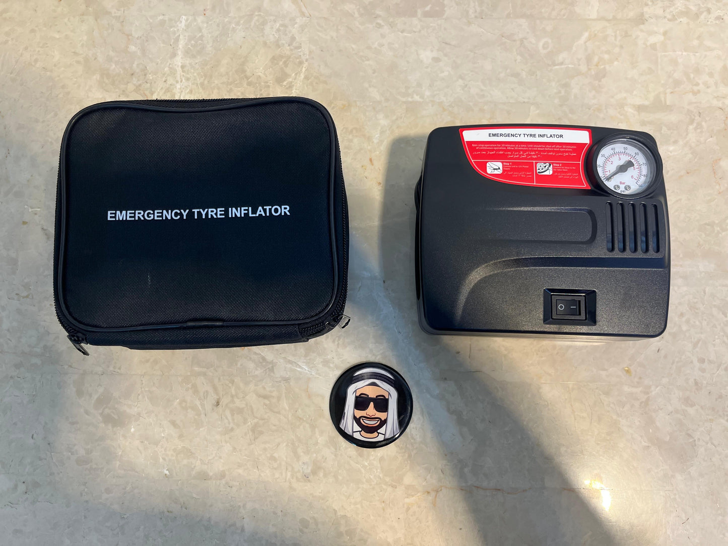 Mini Emergency Air Compressor Tyre Inflator Pump (Universal)
