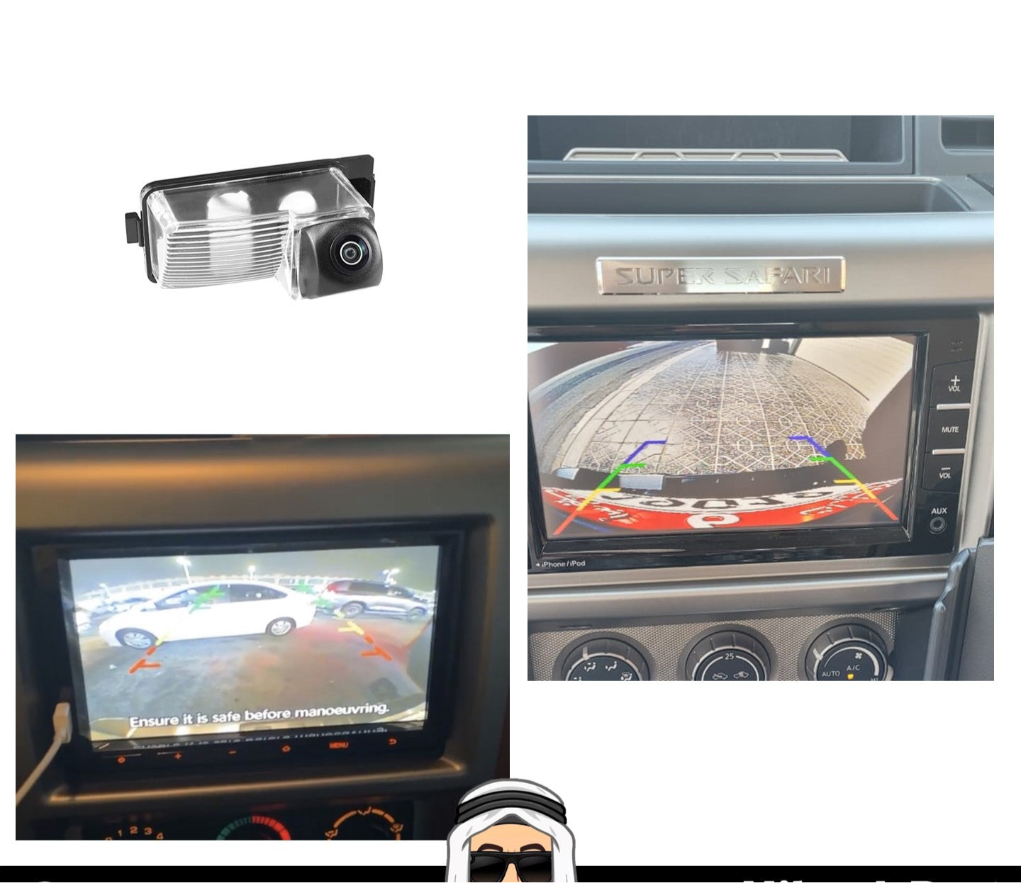 HD Reverse Camera (plate number light type) Nissan Patrol Y61 VTC GU