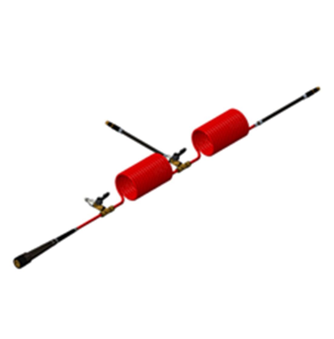 Replacement Hose for Air Compressor Pumps (Dual hose with plastic handle without Gauge)