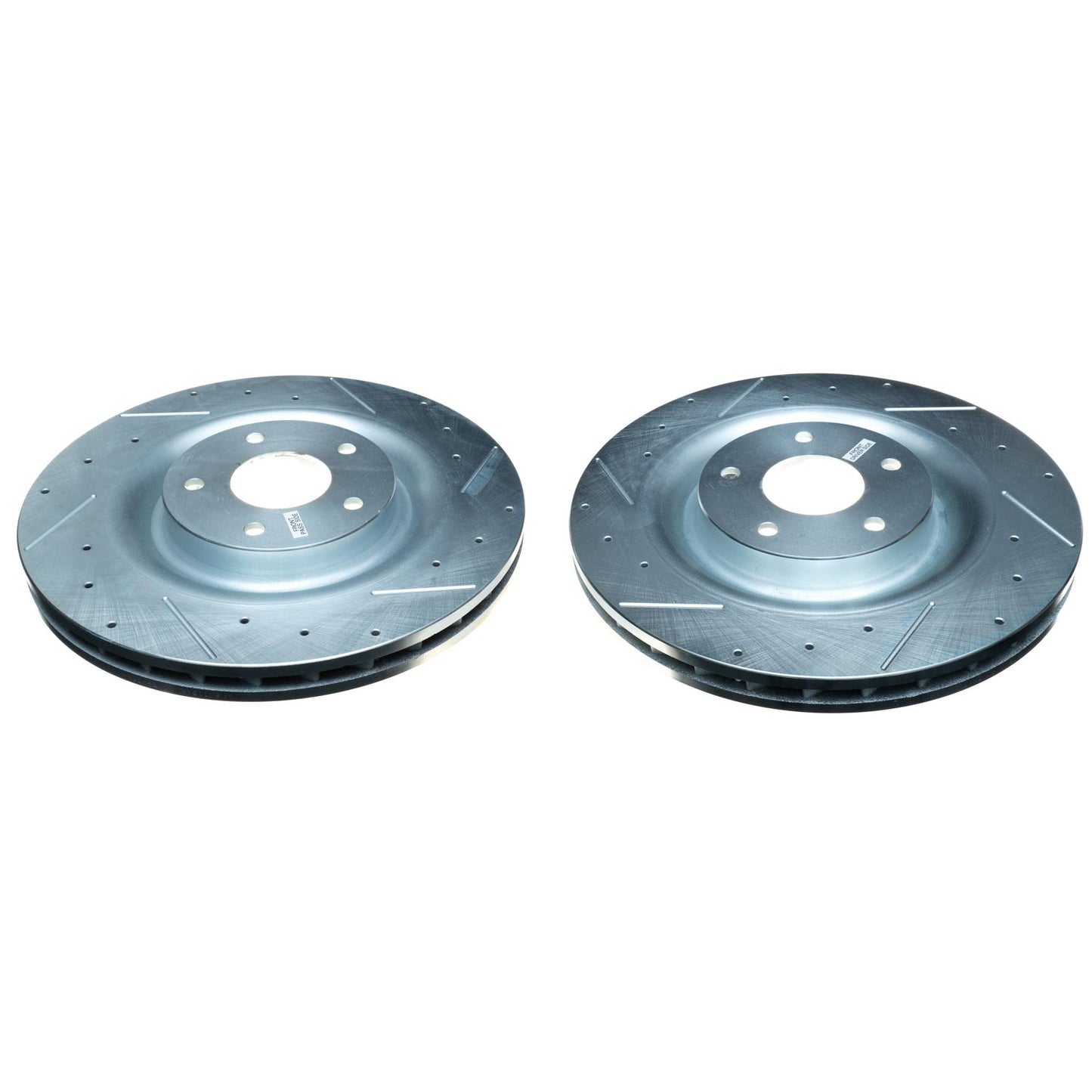 Corvette C6 Z06 - Front Drilled and Slotted Brake Disc Rotors by PowerStop Evolution (Chevrolet) (AR82113XPR)