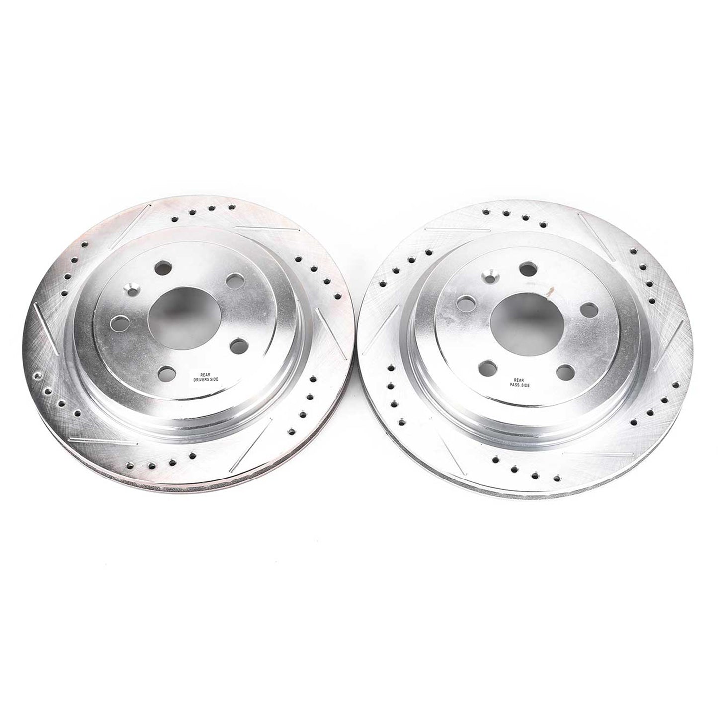 CTS CTS-V Camaro 315mm Rear Drilled and Slotted Brake Disc Rotors by PowerStop Evolution (Cadillac Chevrolet 3.6L LS LT) (AR82127XPR)