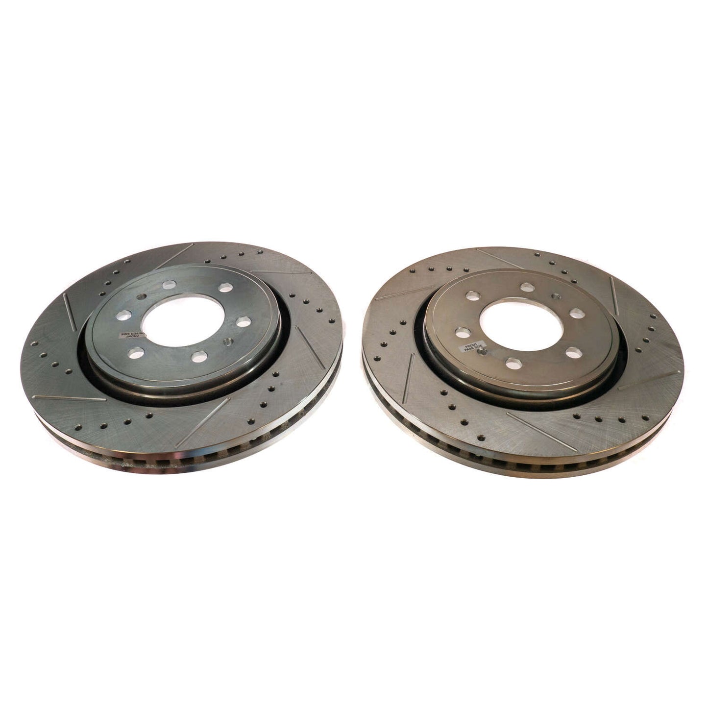 Ford F150 (2010-2020) Front Drilled and Slotted Brake Disc Rotors by PowerStop Evolution (Expedition Lincoln Navigator) (AR85108XPR)
