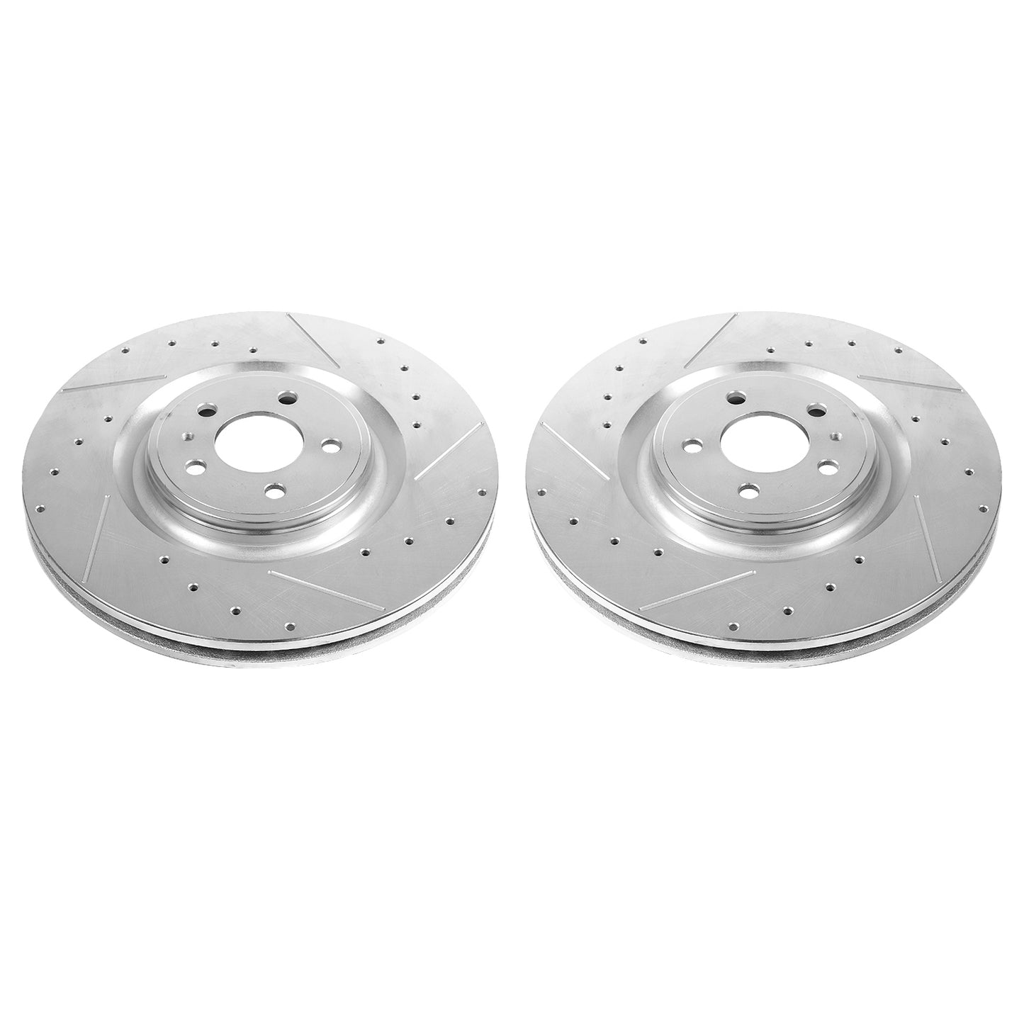 Ford Mustang Shelby GT500 (2013-2014) - Front Drilled and Slotted Brake Disc Rotors by PowerStop Evolution (AR85151XPR)