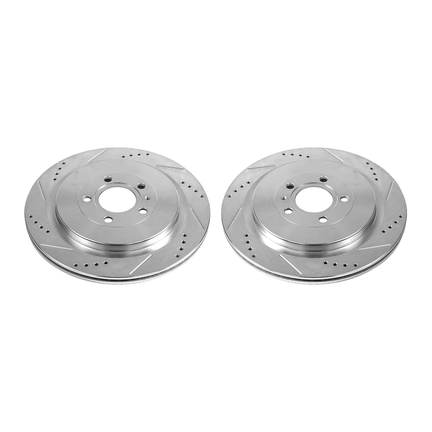 Ford Mustang Shelby GT500 (2013-2014) - Rear Drilled and Slotted Brake Disc Rotors by PowerStop Evolution (AR85152XPR)