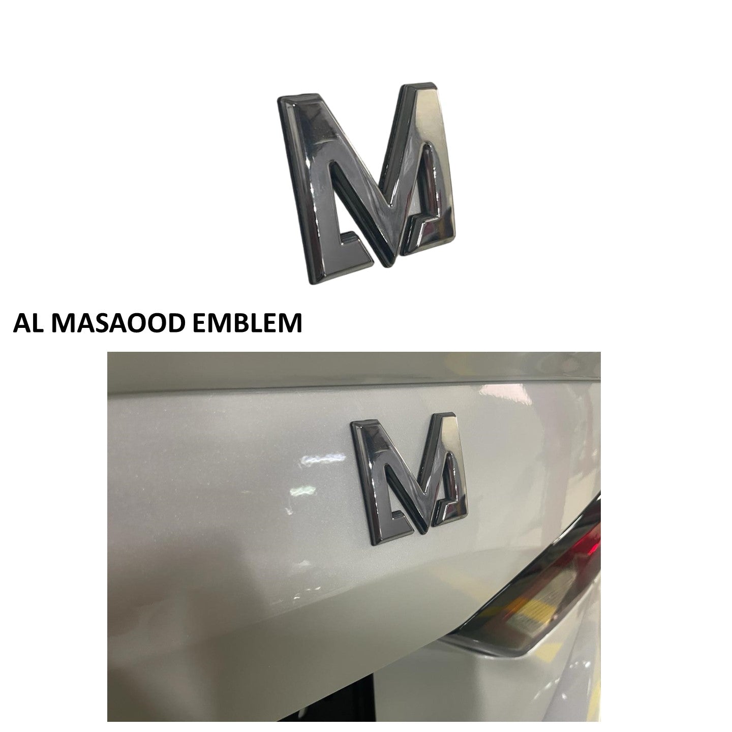 Al Masaood Automobiles Emblem Badge Silver