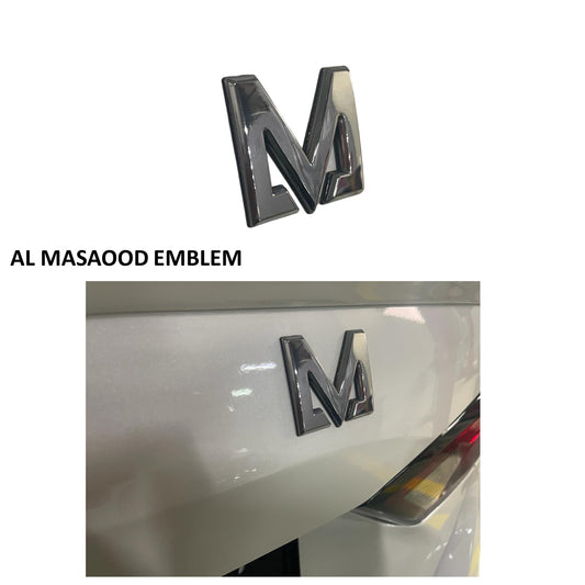Al Masaood Automobiles Emblem Badge Silver