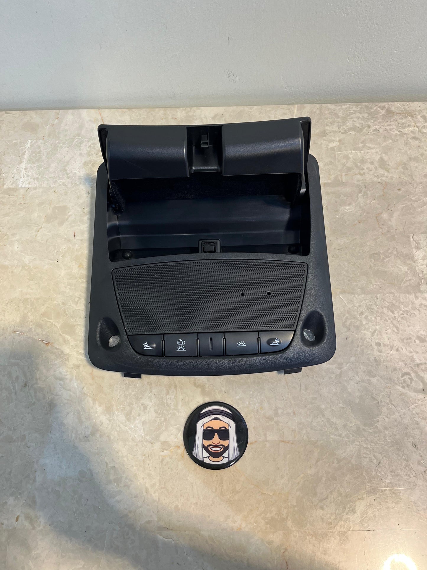 Y62 Black Dome Roof Light Set without Sunroof Switch - Nissan Patrol