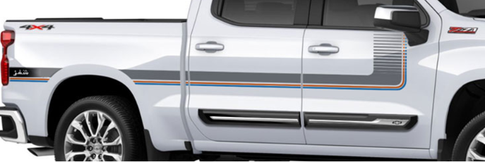 Chafar Edition Side Decals - Chevrolet Silverado Dual Cab