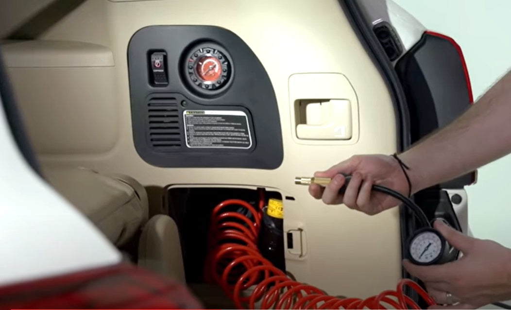 Integrated Air Compressor Tyre Inflator Pump for Toyota Land Cruiser LC200 EXR GXR