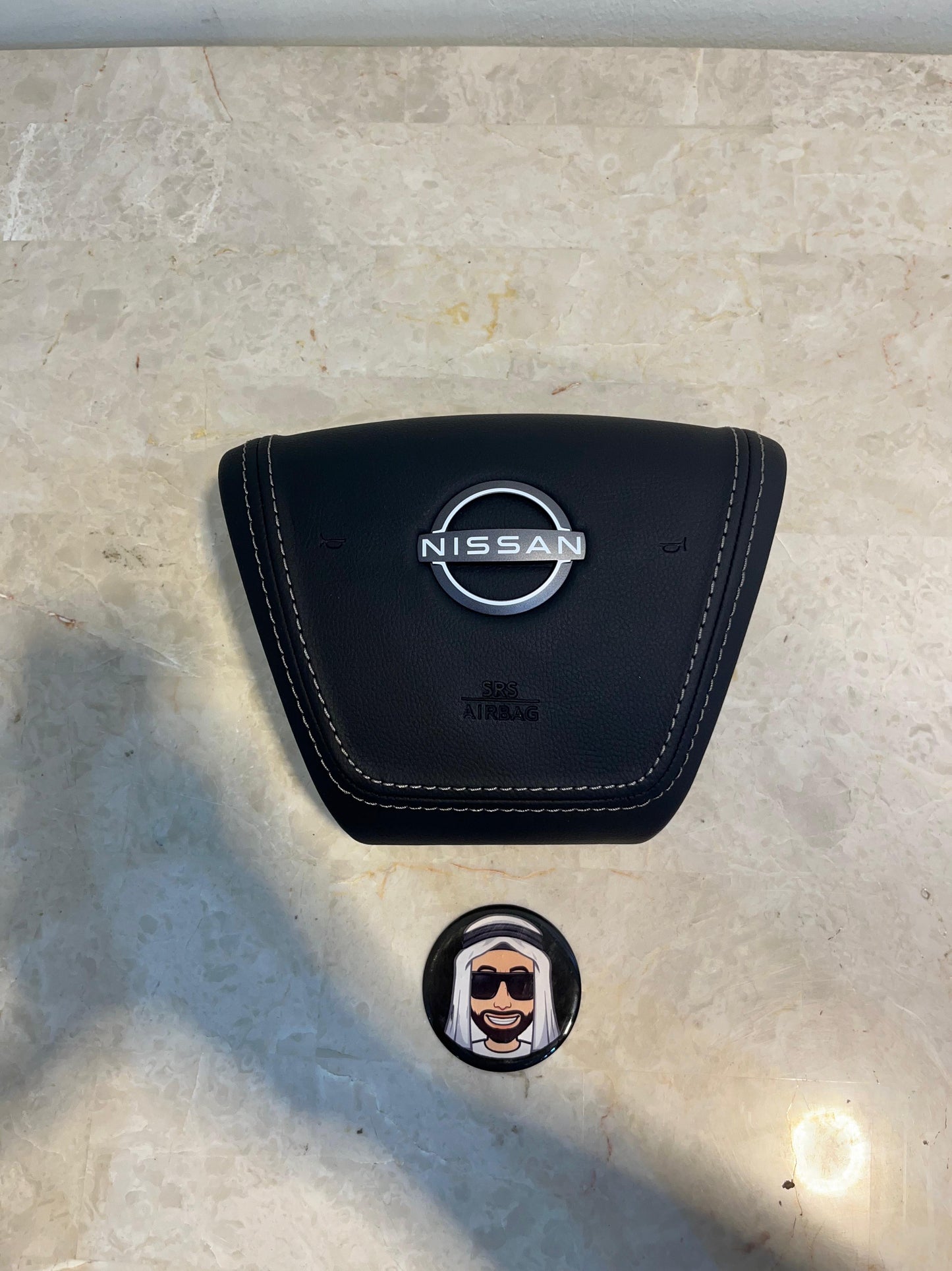 Y62 2010-2017 Black Airbag Cover - Nissan Patrol