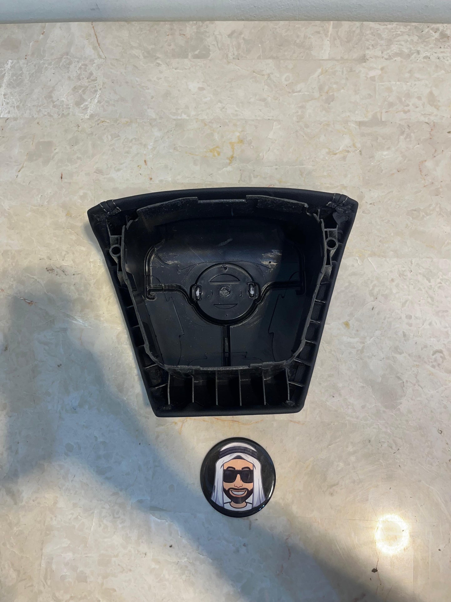 Y62 2018-2024 Black Airbag Cover - Nissan Patrol