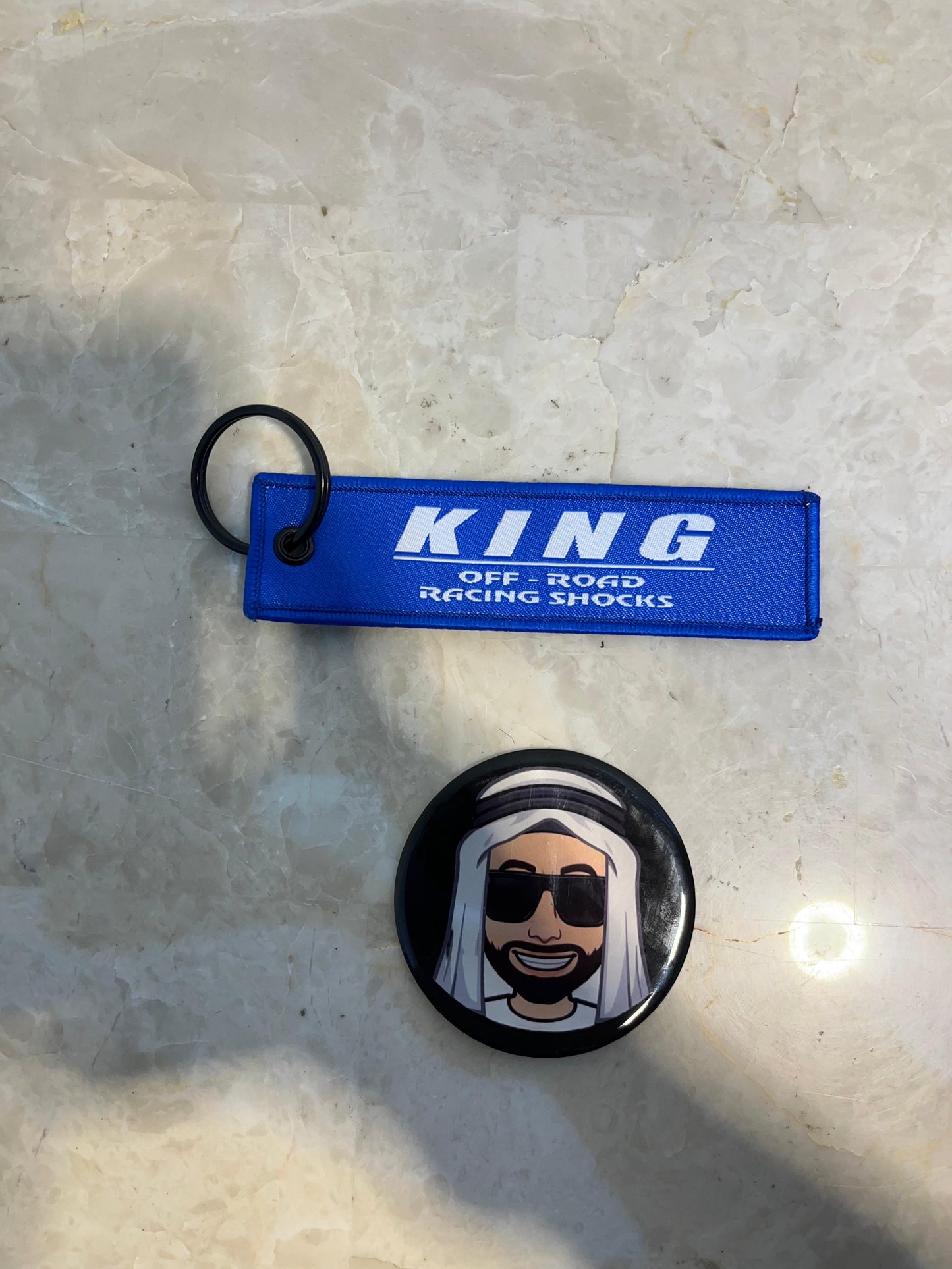 King Key Chain Blue