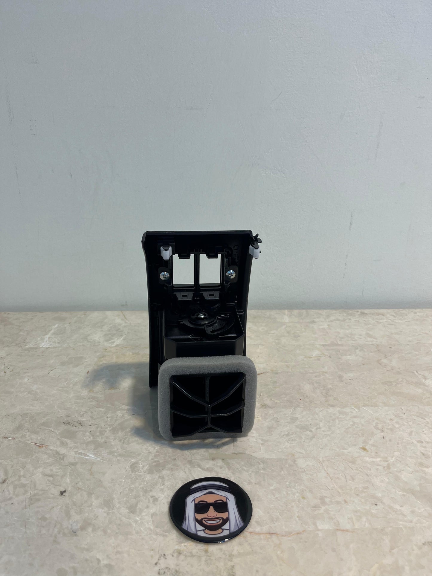 2017-2022 Front Left (Driver Side) AC Vent Frame (Shiny Black Wood, Super Safari) Nissan Patrol Y61 VTC GU