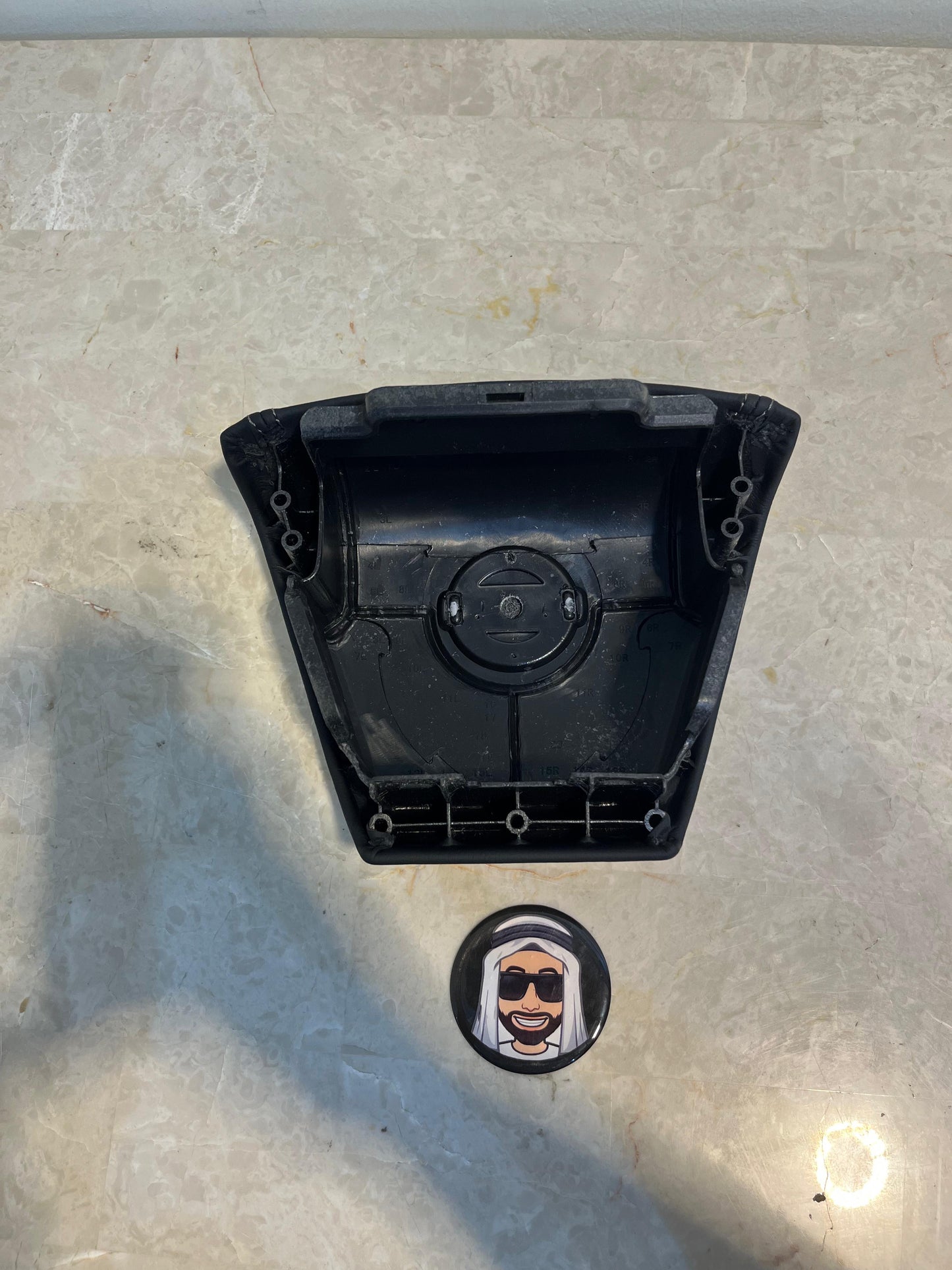 Y62 2010-2017 Black Airbag Cover - Nissan Patrol
