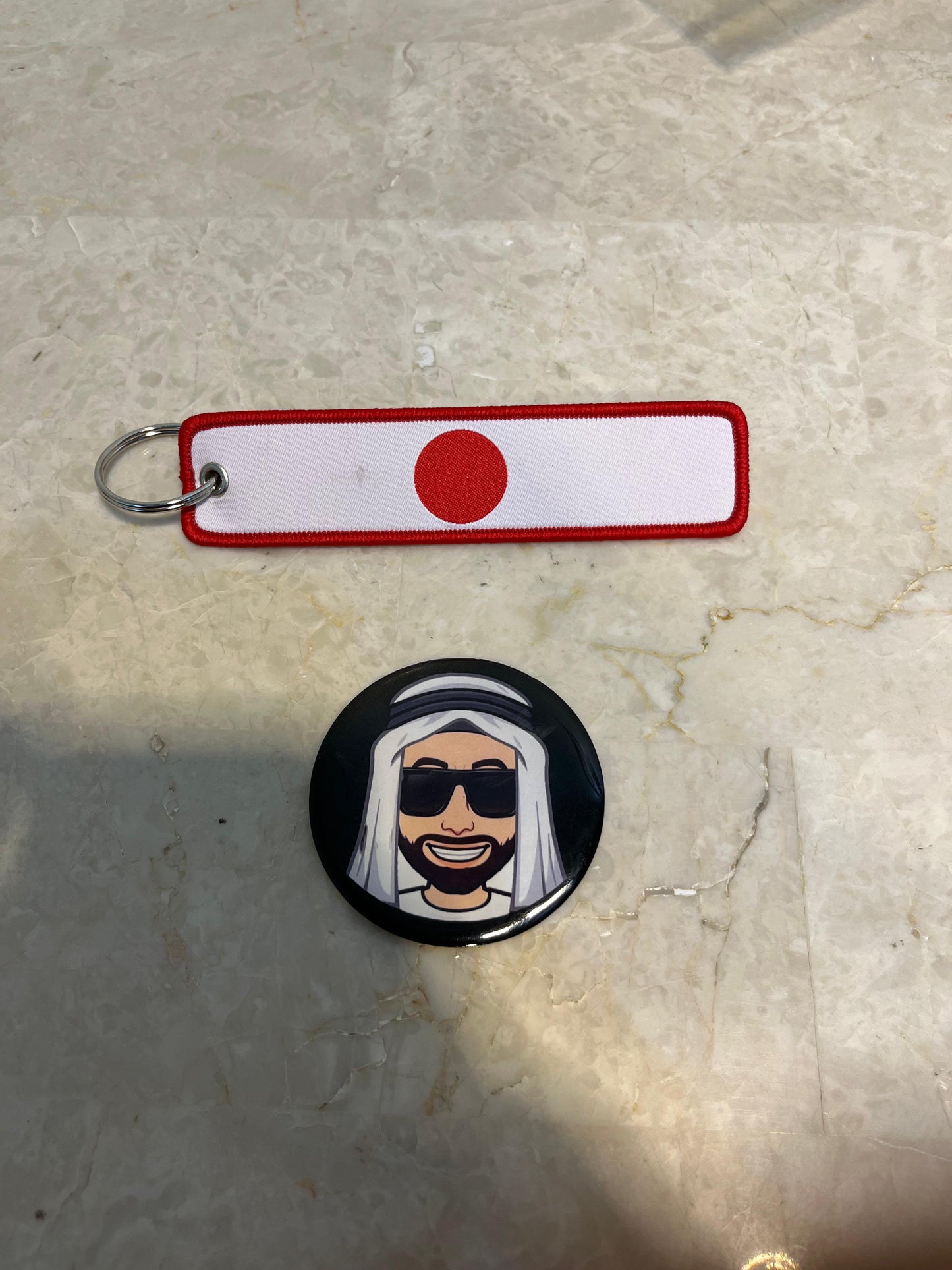 Japan Flag Key Chain