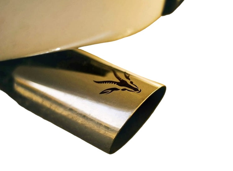Gazelle Exhaust Tip with Gazelle Logo Nissan Patrol Y61 VTC GU