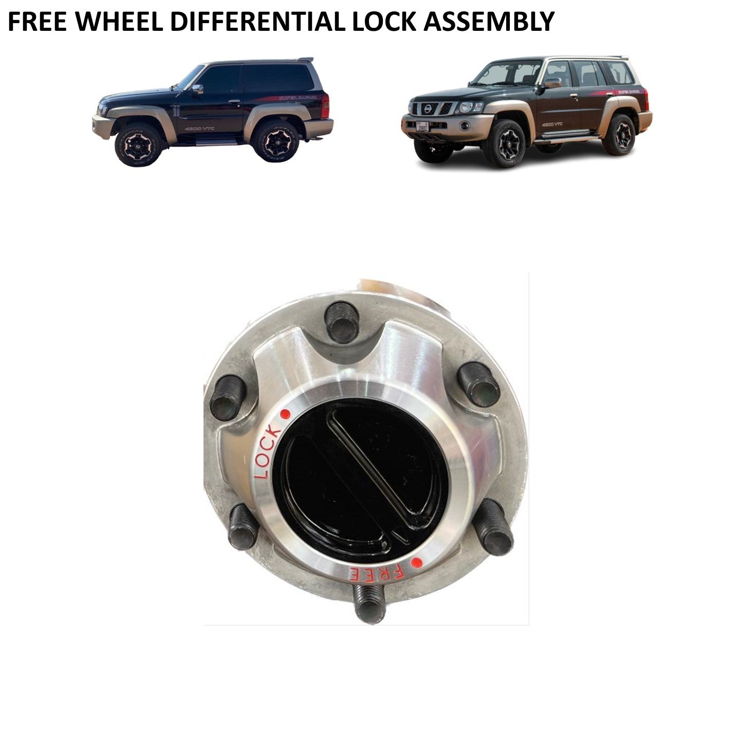 Free Wheel Differential Lock Assembly - Nissan Patrol Y61 VTC GU (One Piece)