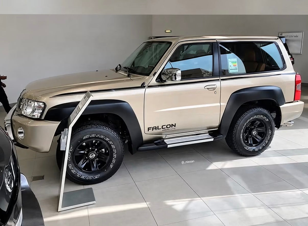 Falcon SWB Side Stripe Sticker Black (Nissan Patrol Y61 2-door VTC GU)