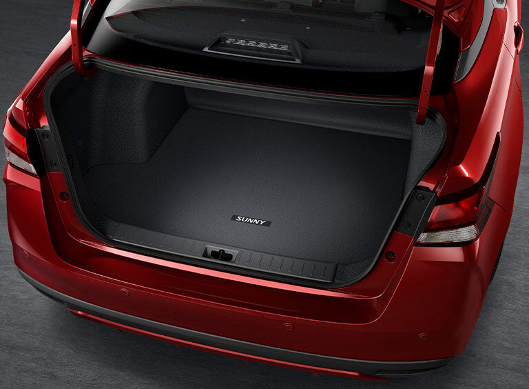 Nissan Sunny N18 Black Trunk Floor Mat with Logo