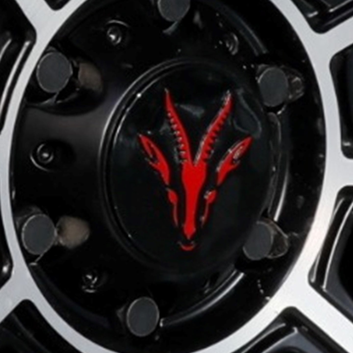 Gazelle Red Hub Cap Covers (for Nissan Patrol Y61 VTC GU Gazelle Rims)