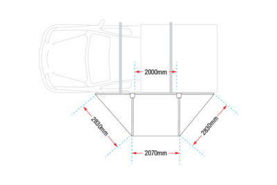Ironman 4x4 Deltawing 180° Awning - Left
