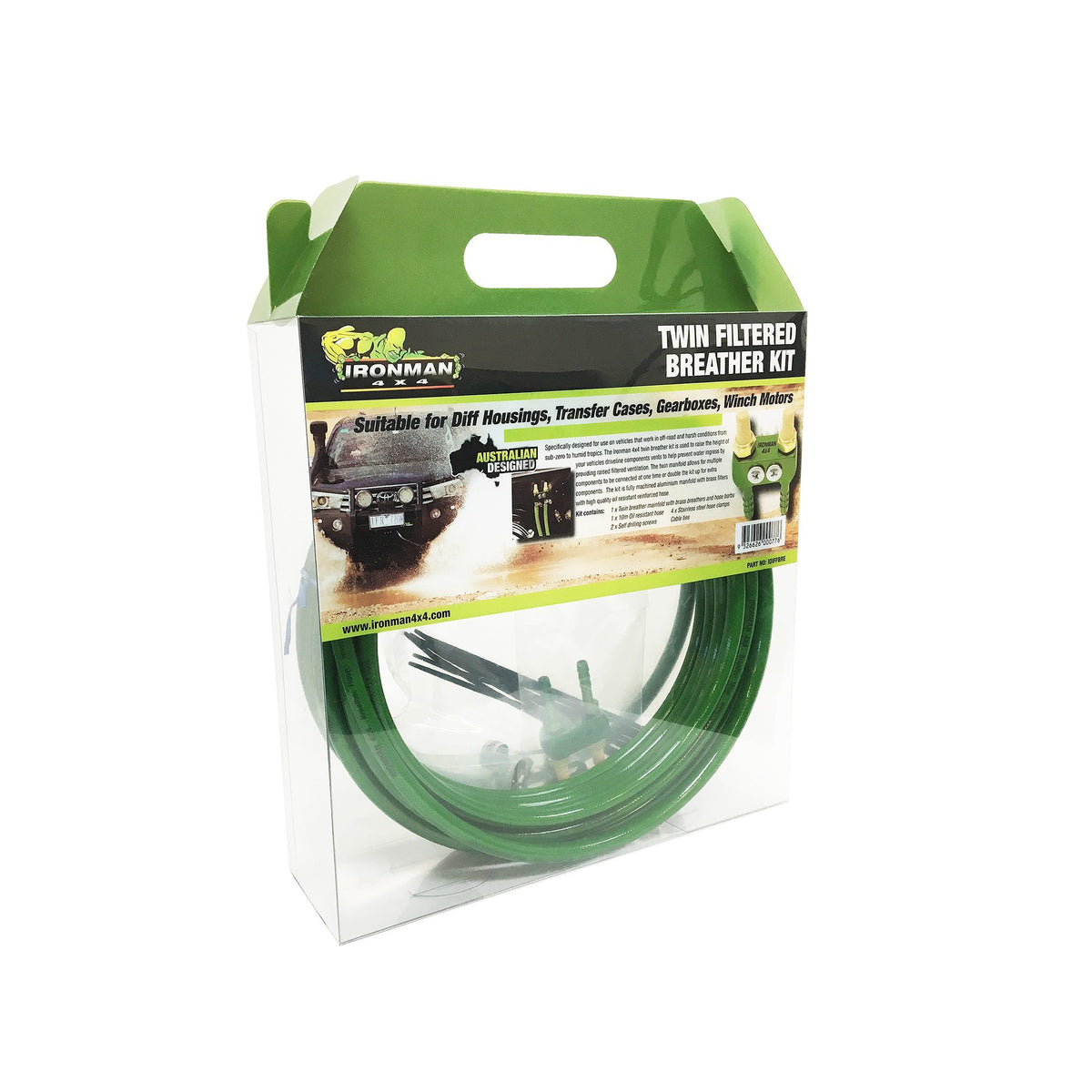 Ironman 4x4 Twin Manifold Filtered Differential Breather Kit