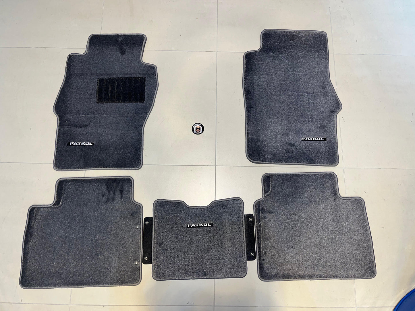 Grey Floor Mats Nissan Patrol Y61 VTC GU (with PATROL Logo)