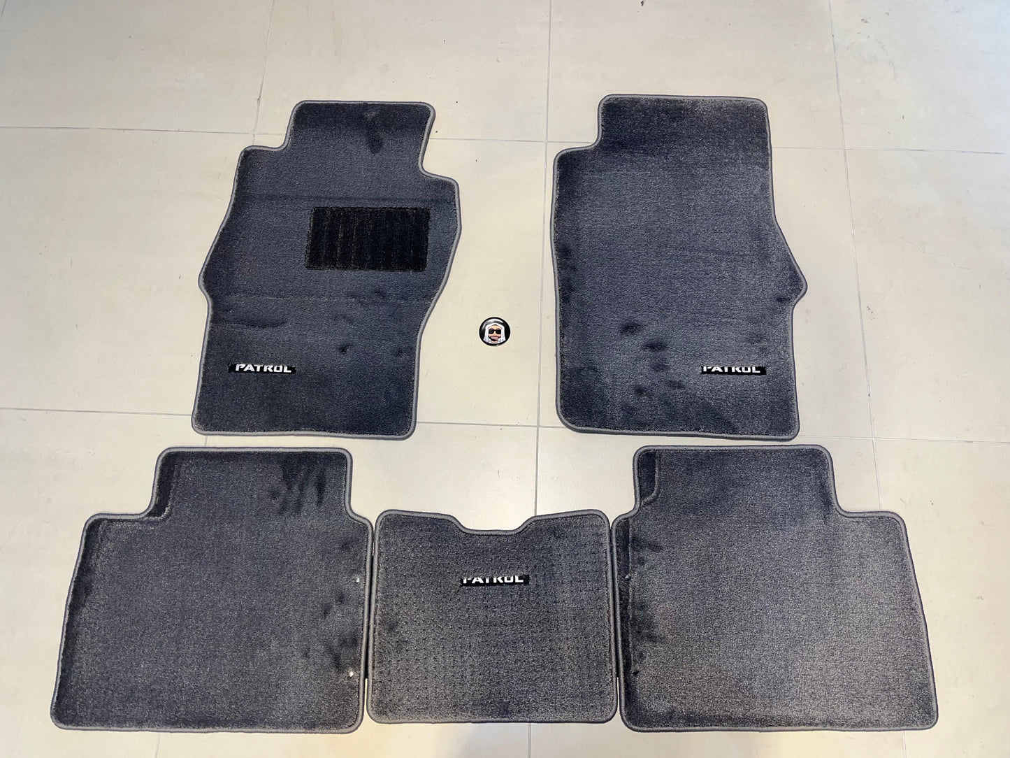 Grey Floor Mats Nissan Patrol Y61 VTC GU (with PATROL Logo)
