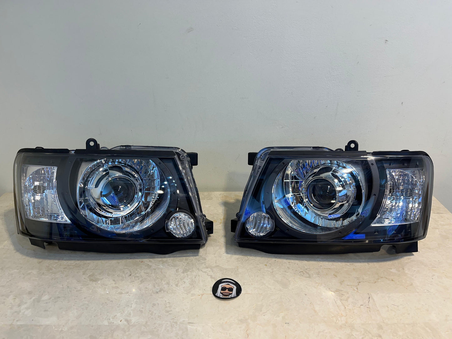 Bi-LED Black Projector Headlights for Nissan Patrol Y61 (2005–2024)