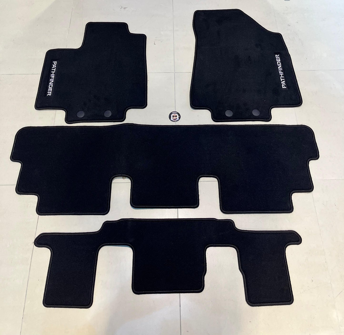 Nissan Pathfinder R53 7 Seater Floor Mats with Logo